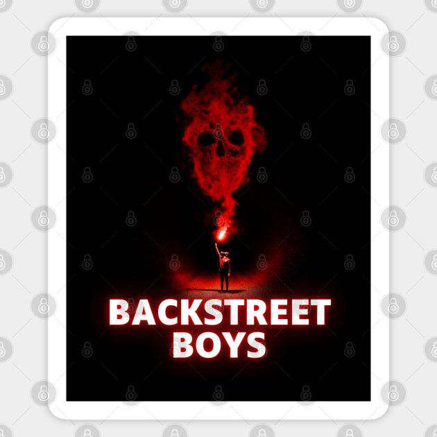 backstreet ll flame on Sticker by pesidsg